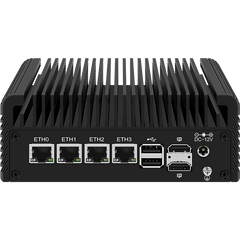 Fanless Mini PC Intel N100/i3-N305,4*Intel i226-V 2.5G Network,5*USB 2.0 1*USB 3.0,OPNsense OpenWRT Soft Router