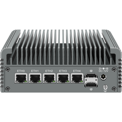 Intel N100 Fanless Mini PC 5xIntel i226-V 2.5GbE 2xHDMI DP Type-C Triple Displays Soft Router