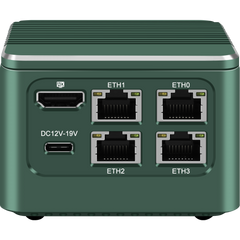 Miniroute M1 Network Firewall Mini PC Host 12th Gen N100/N200/i3-N305 Mini Computer,4 LAN 2.5GbE,HDMI+Type-C 4K Output  Mini Desktop Computer