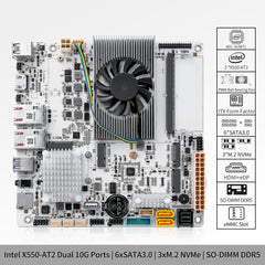 Dual 10GbE Ports Intel N150 6-bay NAS Motherboard