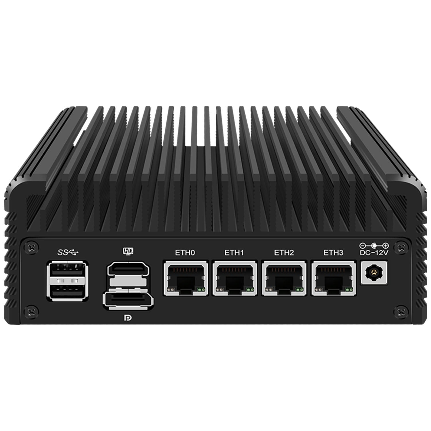Mini Computer 12th Gen N100/i3-N305 Dual Display DDR5 4x2.5GbE Fanless ...