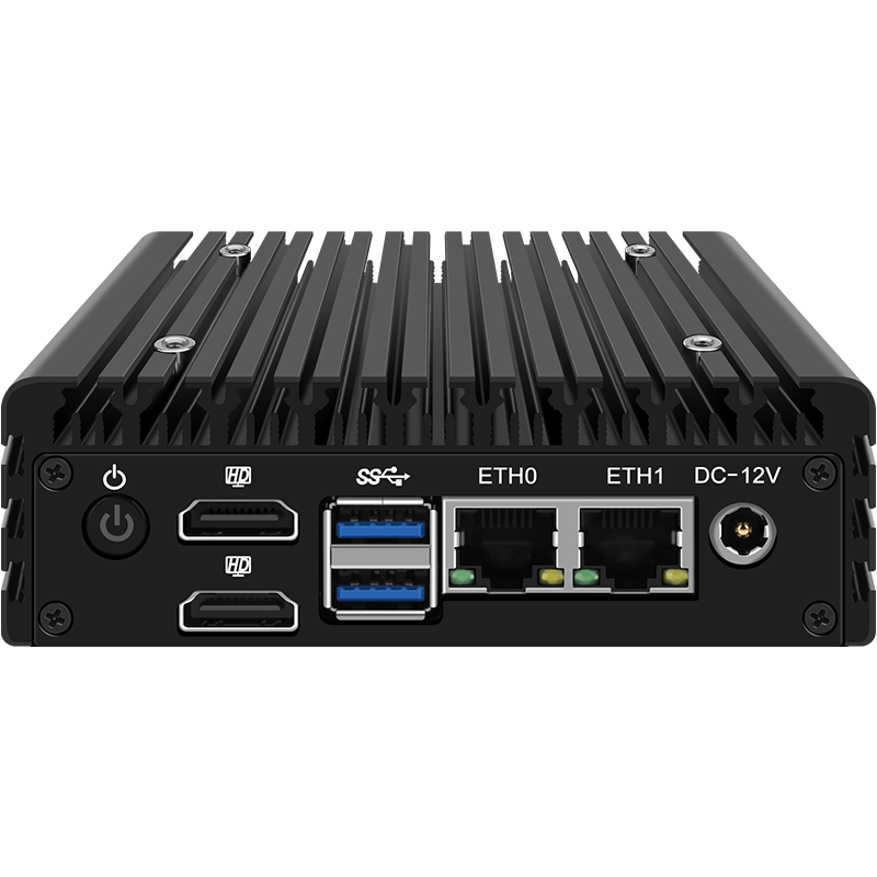 Miniroute x86 P5 Mini PC Intel N100,2xHDMI,2xIntel 2.5Gb Ethernet Ports,2xSATA3.0 Support WiFi6 Portable Computer with OPNsense