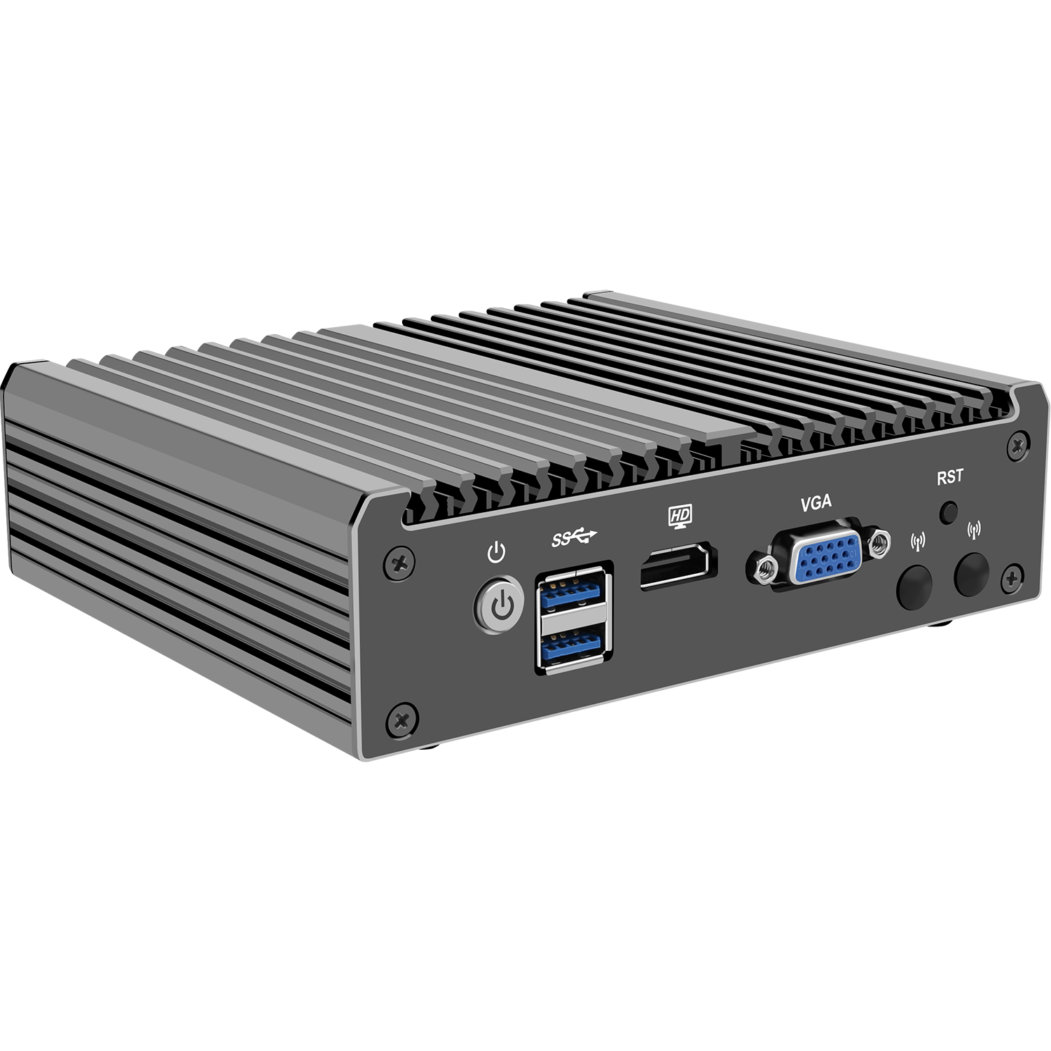 Intel J4125 Desktop PC Four Network Ports 2*USB Mini Computer for Firewall Applications