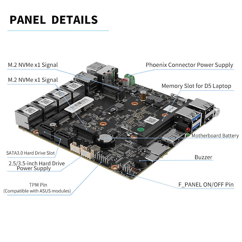 Fanless Mini PC Intel N100/i3-N305 CPU,4*Intel i226-V 2.5G Network,5*USB 2.0 1*USB 3.0,OPNsense Pfsense OpenWRT CNC Soft Router