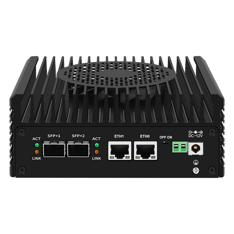 Miniroute Intel N100/N305 Mini PC,2xIntel 82599Es 10G SFP+ ports Portable Soft Route,Intel i226-V2.5GbE Computer