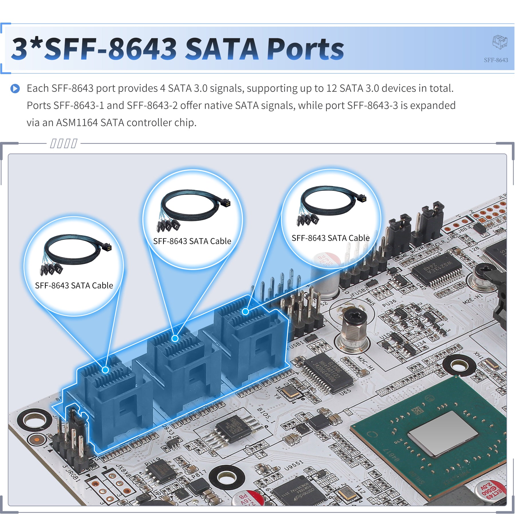 ATX W680 12-Bay NAS Motherboard, Supports Intel 12th/13th/14th Gen CPU, LGA1700 Socket,10G+2.5G RJ45 Ports,U-DIMM DDR5 ECC,PCIe 5.0,3X M.2,HD+DP+Type-C Display