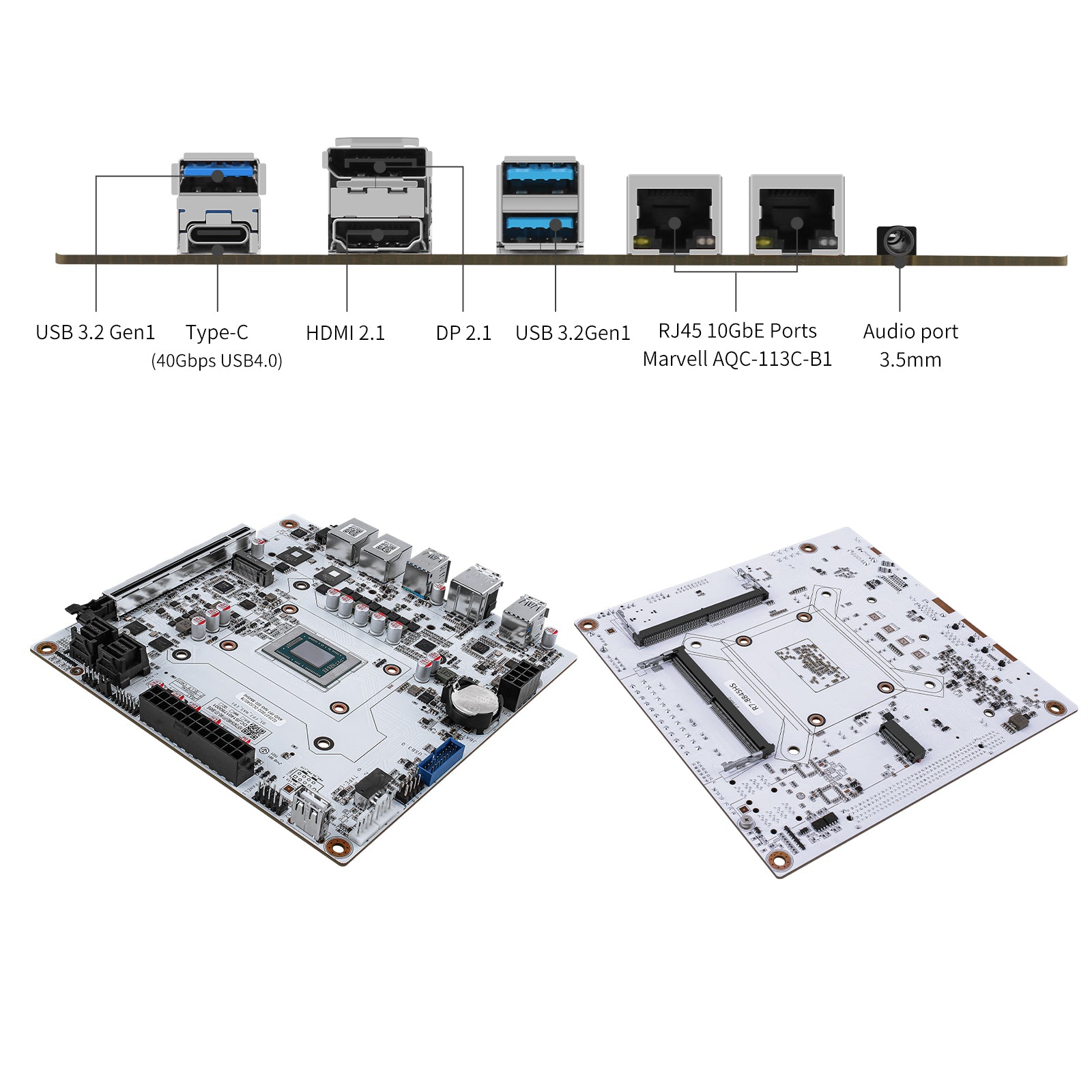 N7 AMD 8845HS NAS DIY Montherboard with 10G RJ45